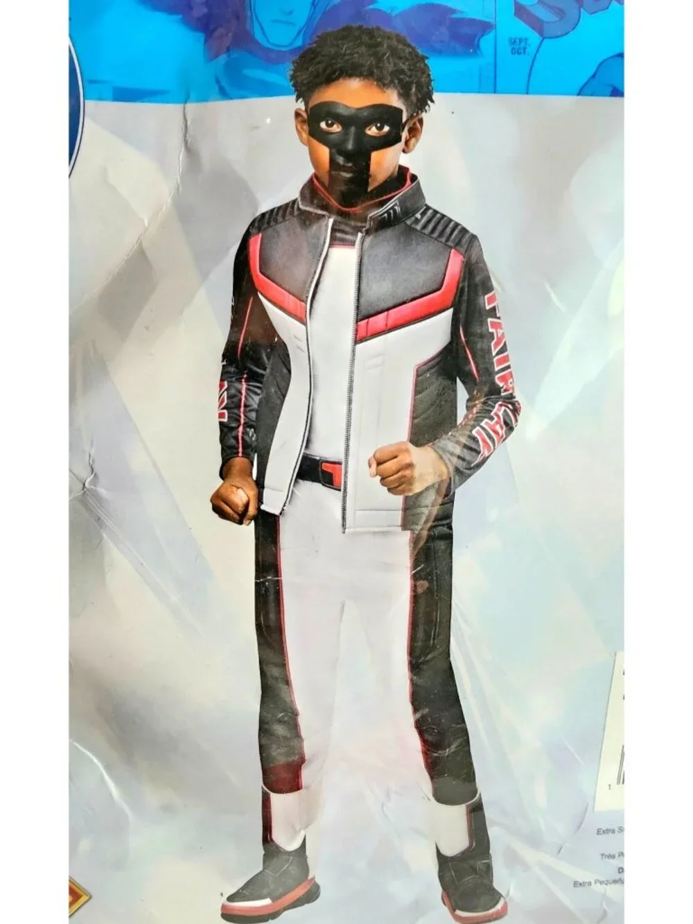 Superman Mr Terrific Costume Boys 4-5 Mask DC Comics Justice League Rubies NEW